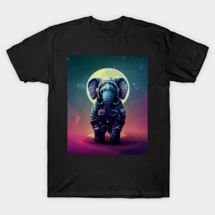 Elephant in Astronaut Costume T-Shirt